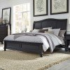 Oxford Sleigh Bed (Rubbed Black)