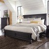 Oxford Panel Bed (Rubbed Black)