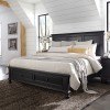 Oxford Panel Storage Bed (Rubbed Black)