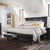 Oxford Panel Storage Bed (Rubbed Black)