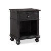 Oxford One Drawer Nightstand (Rubbed Black)