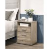 Cessna Nightstand w/ 2 Drawers (Taupe)