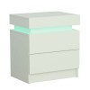 Dreamy Nightstand w/ LED Lighting (White)
