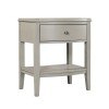 Charlotte One Drawer Nightstand (Shale)
