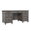 Caraway 66 Inch Executive Desk (Aged Slate)