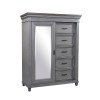Caraway Sliding Door Chest (Aged Slate)