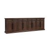 Hermosa 125 Inch Console w/ 8 Doors (Umber)