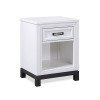 Hyde Park One Drawer Nightstand (White Paint)