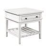 Reeds Farm End Table (Weathered White)