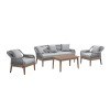 Morning Glory 4-Piece Outdoor Seating Set