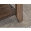 Natural Teca Brown 4-Drawer Cocktail Table