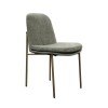 Sahara Iron Base Upholstered Chair (Olive) (Set of 2)