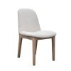 Sahara Wooden Base Upholstered Chair (Beige) (Set of 2)