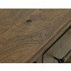 Walnut Reddish-Brown 4-Drawer Cocktail Table