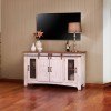 Pueblo 60 Inch TV Stand (Brown/ White)