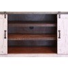 Pueblo 60 Inch TV Stand (Brown/ White)