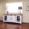 Pueblo 80 Inch TV Stand (Brown/ White)