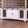 Pueblo Modular Entertainment Wall (Brown/ White)