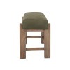 Balam Translucent Stained White Green Faux Leather 24-inch Counter Stool