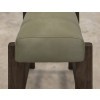 Balam Translucent Stained Black Green Faux Leather 24-inch Counter Stool