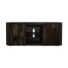 Balam Stained Black Cylindrical Occasional Table Set
