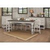 Stone Counter Height Leg Dining Room Set