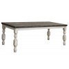 Stone Rectangular Dining Table (Off White/ Gray)