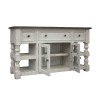 Stone 60 Inch TV Stand w/ Open Shelves