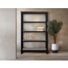 Loft Brown 4-Shelve Bookcase