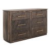 Dark Mezquite 6-Drawer Dresser