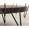 Parota Epoxy Blue Live Edge Cocktail Table