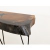 Parota Epoxy Blue Live Edge Sofa Table