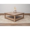 Natural Parota Square Cocktail Table