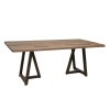 Natural Parota Dining Room Set w/ Upholstered Chairs