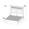 Parota Brown Low Profile Bed
