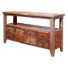 Antique Sofa Table w/ 8 Drawers