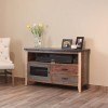 Antique 52 Inch TV Stand w/ Doors and Drawers