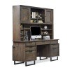 Harper Point 66 Inch Credenza Desk w/ Hutch