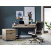 Harper Point 60 Inch Writing Home Office Set (Bleached Khaki)