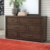 Modern Loft Panel Storage Bedroom Set (Brownstone)