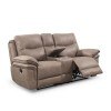 Isabella Reclining Console Loveseat (Sand)