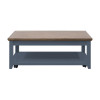 Ithaca Blue Denim and Bourbon Coffee Table