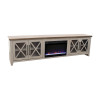 Ithaca Sandstone and Bourbon 96-inch Fireplace Console