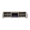 Ithaca Sandstone and Bourbon 96-inch Fireplace Console