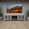 Ithaca Sandstone and Bourbon 96-inch Fireplace Console