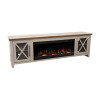 Ithaca Sandstone and Bourbon 83-inch Fireplace Console