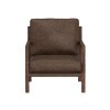 Milan Armchair (Brown PU)
