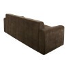 Mellow Brown Pull-Out Sofa Bed Sleeper w/ Queen-Size Mattress