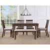 Joanna Dining Room Set w/ Bench (Brown)