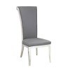 Joy Tall Rolled Back Side Chair (Gray) (Set of 2)